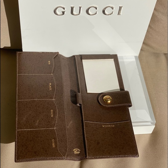 GUCCI Rare Vintage Web Stripe Ticket Case Wallet/Clutch - Picture 7 of 14